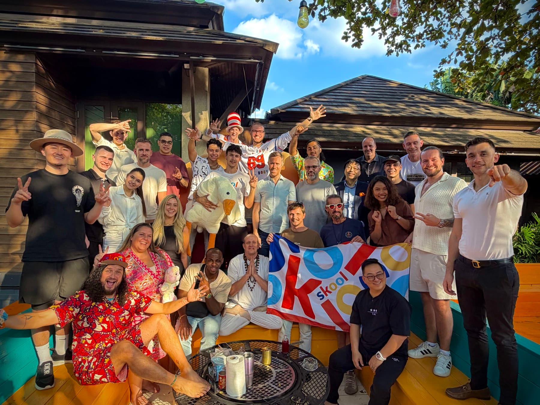 Goosify crew with the goose
